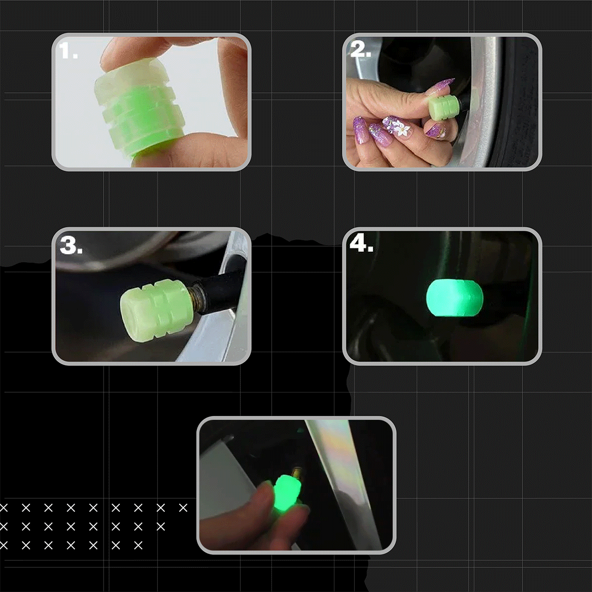 🔥LAST DAY 49% OFF💥Universal Fluorescent Car Tire Valve Caps